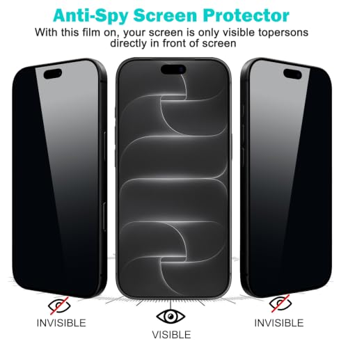 PEHAEL for iPhone 18 Pro Privacy Screen Protector+Camera Lens Protector by PEHAEL - Used condition - Image 4