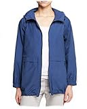 Eileen Fisher Weather Resistant Cotton Nylon DENIM Hooded Anorak XS