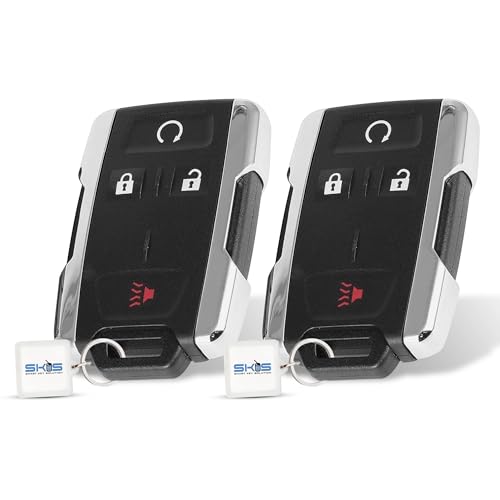 SKS 2 Key Fob Replacement Compatible for Chevy Silverado GMC Sierra 1500 2500 HD 3500 HD 2014 2015 2016 2017 2018 2019 2020 Chevrolet Colorado GMC Canyon 2015-2021 Car Keyless Entry Remote Start