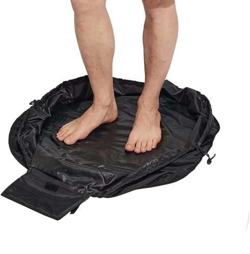 dvSRFw Wickelunterlage für Neoprenanzug und Neoprenanzugtasche Kompaktes faltbares 2-in-1 Design - Wasserdichtes 600D Oxford Tuch, hält Sie und Ihr Surfzubehör sauber und aufgeräumt