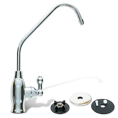 Aquaboon Drinking Water Faucet - Reverse Osmosis Water Filter Faucet - Kitchen Sink Faucets - Non-Air Gap Water Dispenser for Sink - Stainless Steel Kitchen Faucet - Beverage Faucet with Chrome Finish