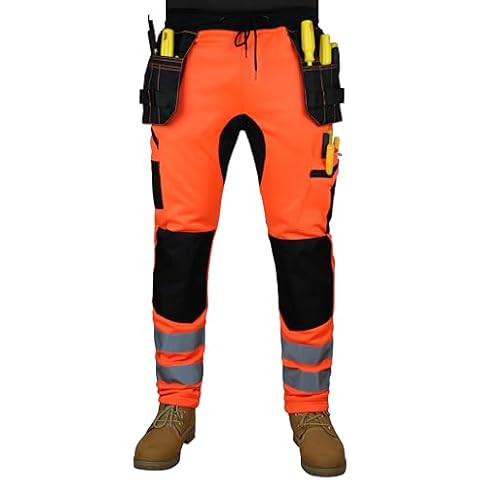 Men's Hi Viz Fleece Work Trousers Cover