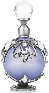 YU FENG Vintage Decorative Glass Perfume Bottles with Restoring Ancient Ways Hollow-Out Rattan Flower
