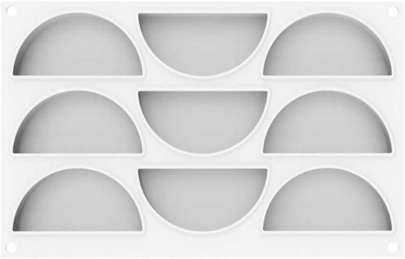 Silikomart Rainbow 80 Silicone Baking Mold with 9 Cavities 0.83 Inch x 3.94 Inch x 1.97 Inch High