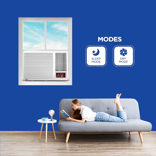 Image of Carrier 1.5 Ton 5 Star Inverter Window AC(Copper,High Density Filter for Dust Filtration, 2Way Air Directional Control, Estra EXi -CIW18SC5R32F0,White)