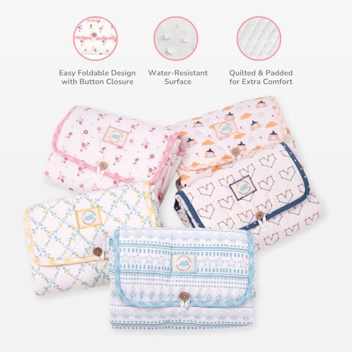 Image of Tidy Sleep Portable Diaper Changing Mat /Pad for Newborns & Infants Baby 0-24 Months Light Weight, Portable, Water Proof (Alpine Hush)