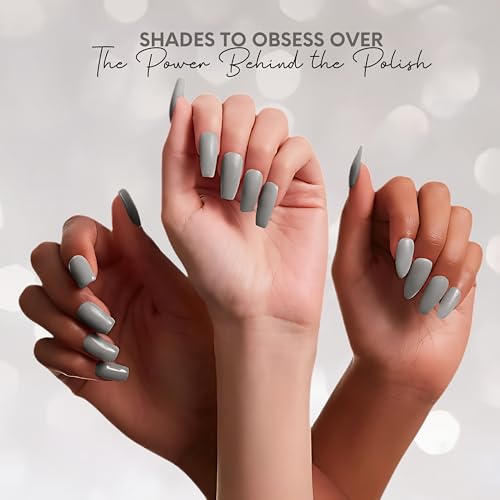 Image of Ellement Co Earl Grey Nail Paint 10 ML | High Gloss Professional Finish Nail Colour for Women | Long Lasting & Chip Resistant Formula | Smooth Application Salon Style Manicure | Vegan, Non-Toxic & Paraben Free Nail Polish