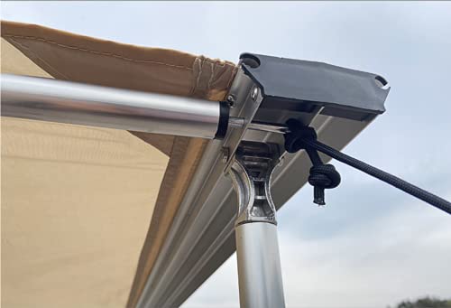 Bimiti Outdoor Retractable Car Side Awning 6.6 X 8.2Ft Rooftop Pull Out Tent Shelter Waterproof Windbreak Extension Canopy Overlanding Awning For Suv|Rv|Jeep|Truck|Van|Car #TOP3