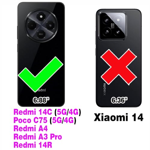Coque Redmi 14C Asuwish XKLLPT UK silicone bleu marine robuste - 2