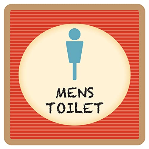 V[ XebJ[ sticker gC 9x9cm {(gfUC MENS TOILET j}[N)