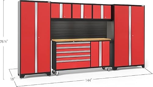 NEWAGE PRODUCTS INC. Bold Series Gray 6 Piece Set, Garage Cabinets, 50485