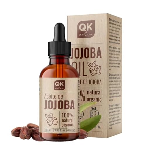 QKnatur - Aceite de JOJOBA 100% Puro Orgánico Vegano - 100 ml - para Cuerpo, Rostro, Cabello, Uñas, Barba - Antiarrugas y Antiacné- BIO - Prensado en Frío