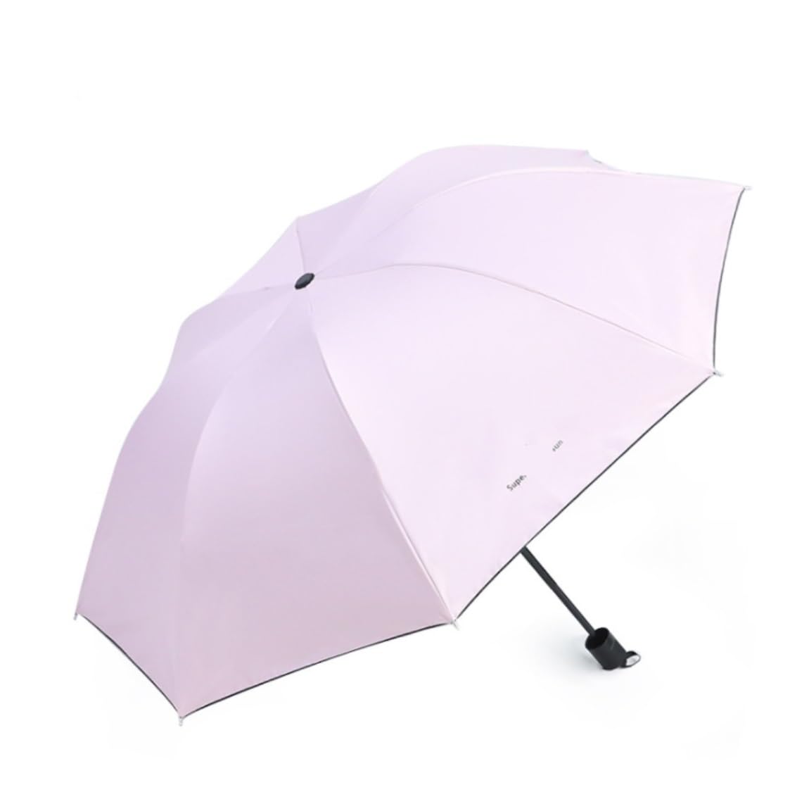 Paraguas Paraguas Plegables Parasol Soleado Plegable De Doble Uso, Protector Solar Protección UV Paragua De Viaje(Pink)