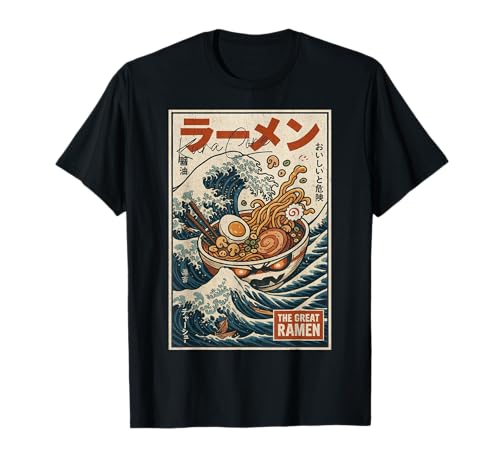 Ramen Japan Streetwear Cyberpunk Y2K Retro Manga Anime T-Shirt