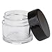 Beauticom® High-Graded Quality 7 Grams/7 ML (Quantity: 12 Packs) Thick Wall Clear Plastic LEAK-PROOF Jars Container with Black Lids for Cosmetic, Lip Balm, Lip Gloss, Creams, Lotions, Liquids