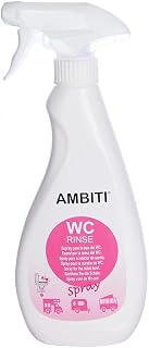 AMBITI | WC Rinse Spray 500 ml | Limpiador y Desifectador para la Taza del WC | Higiene y Frescor para Inodoros Portátiles, Caravanas y Autocaravanas