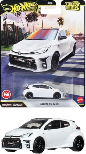 Image of Hot Wheels JHW19 Boulevard Toyota GR Yaris Ride On Toy Mini Car Ages 3 and Up, White