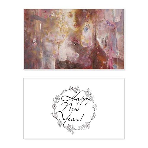 Tarjeta conmemorativa de año nuevo de alta calidad Sarabande XJJ con óleo artístico