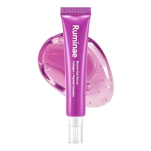 Bouncy Eye Serum | Dual Collagen + Peptide for Firm, Hydrated, and Bright Under Eyes | Korean Lightweight Jelly Texture | Puffiness & Dark Circle | Fragrance-Free, Sensitive Skin Safe | 30 ml