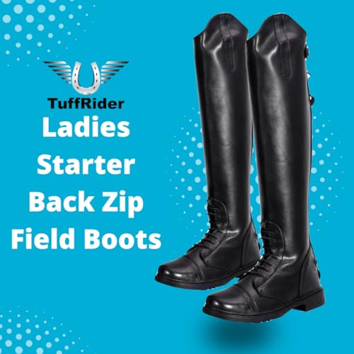 Image of TuffRider Women's Starter Back Zip Field Boots in Synthetic Leather