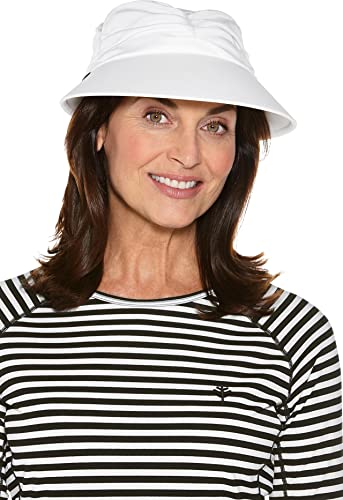 Coolibar Upf 50+ Women's Aquacade Swim Visor - Sun Protective (Small/Medium- White) #TOP10