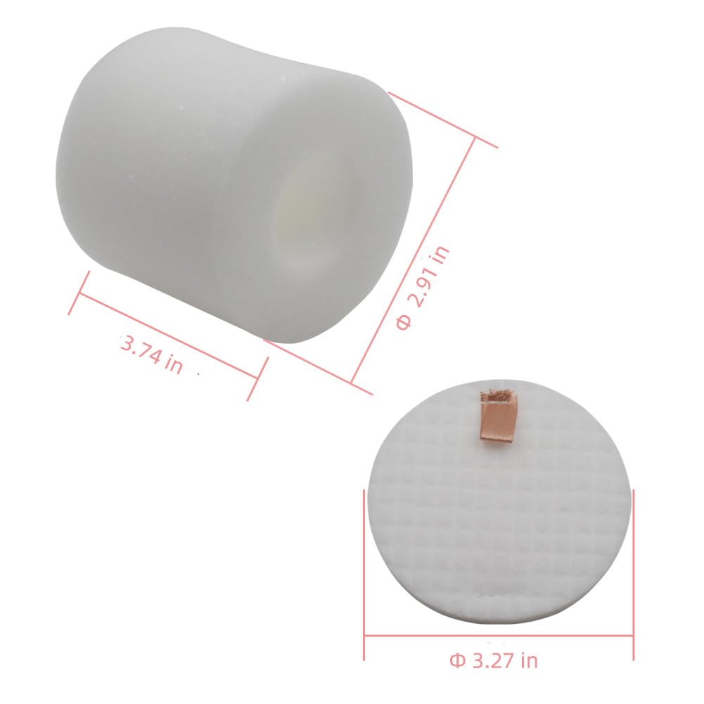 2-Sets Base Pre-Motor Filter 3.74 inches High Compatible with Shark IQ Robot R101AE RV1001AE UR1005AE Vacuum Self-Empty Base,Compare to Part # 106KY1000AE