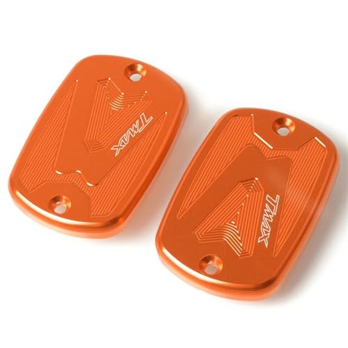 �I�[�g�o�C�A�N�Z�T���[ �ɓK�����郄�}�n TMAX 560 /SX/DX/MAX TECH 2020 2021 2022 2023 2024 CNC �A���~�V�����_�[�J�o�[ �u���[�L�t���[�h���U�[�o�[�L���b�v�J�o�[(Orange)