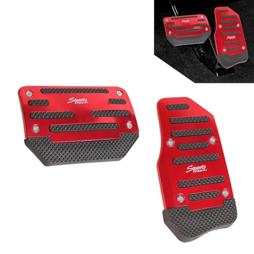 Heyzidu 2 PCS Car Pedal Pads Set, Non-slip Alloy Gas