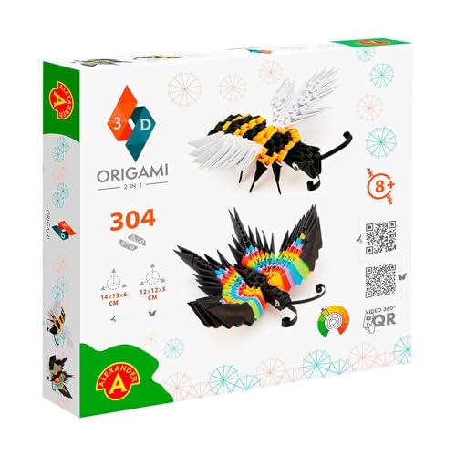 ORIGAMI 3D Bee and Buterfly