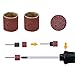 NEFLUM 132pcs Abrasive Tools Sanding Bands Set 1/4 3/8 1/2 Inch Sanding Drum Set With Sanding Mandrels For Rotary Tool