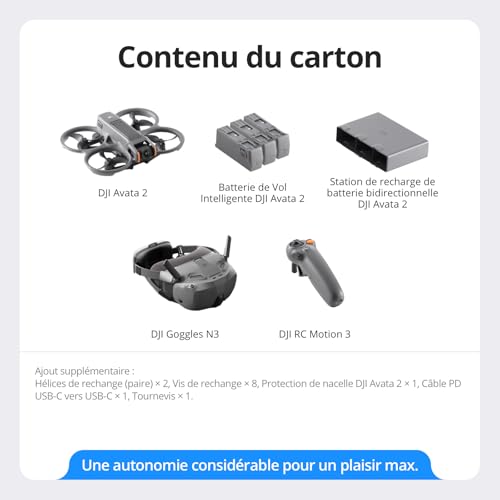 Avata 2 Fly Smart Combo Three Batteries - vue 9
