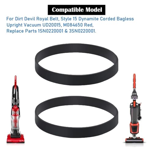 Correa de aspiradora compatible con Dirt Devil Royal paquete de 2 piezas de repuesto 3