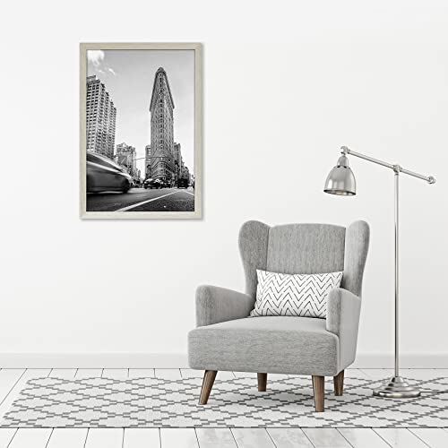 Image of Americanflat 24x36 Poster Frame - Gray Engineered Wood with Polished Plexiglass - Wide Picture Frame for Vertical or Horizontal Wall Display - Epic Collection - Gray