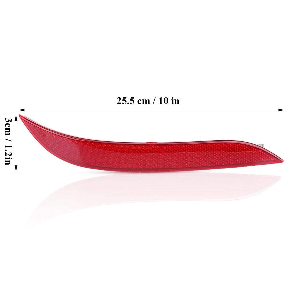 Riflettore paraurti posteriore, 1 Paia Sinistra e Destra Paraurti Posteriore Riflettore Adesivo Copertura per BMW Serie 5 E60 2003-2007 63146915039 63146915040, riflettore posteriore anteriore