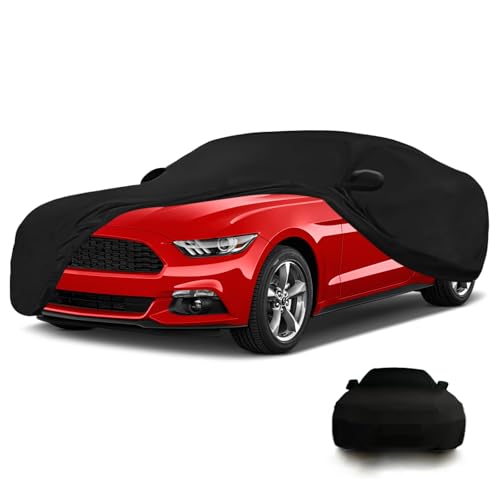 Housse de Voiture d'intérieur Compatible avec Ford Mustang 2005-2024, Housse Anti-poussière Extensible et Respirante pour Garage Complet pour Garage Souterrain