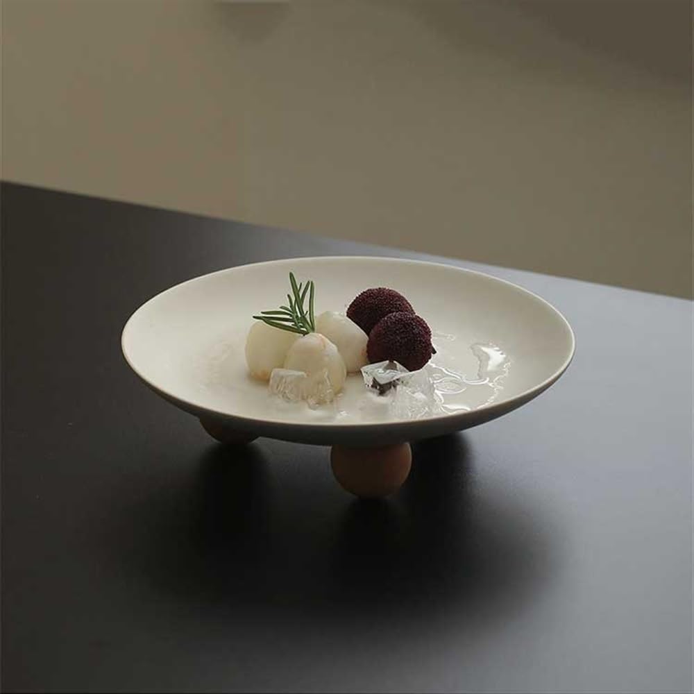 Miska owoców Ceramiczna miska na owoce, podstawa statywu miska na owoce, okrągła miska na owoce, nowoczesna dekoracja wnętrz talerz na owoce, używana do blatów kuchennych Koszyk na owoce