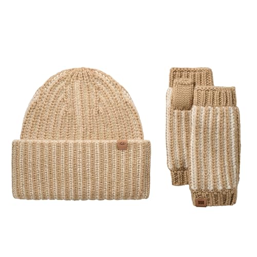 UGG Women's Chunky Plaited Set, Cream Multi, One Size