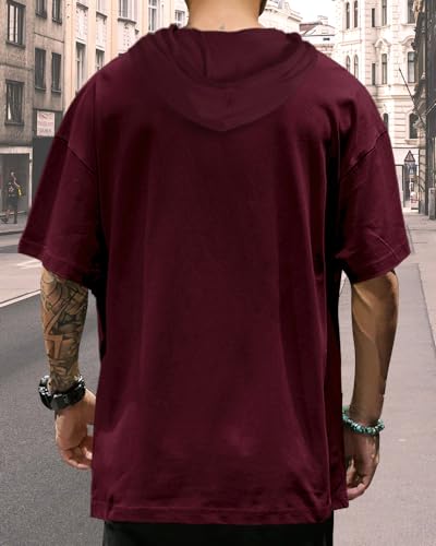 Image of Noble Monk Men's Round Neck Half Sleeve Oversized Printed Tshirt