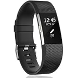 correa fitbit ionic Fluoroelastomer material: suave y durable Fitbit Charge 2 correa hacer piel humana cómodo y respetuoso del medio ambiente para llevar.