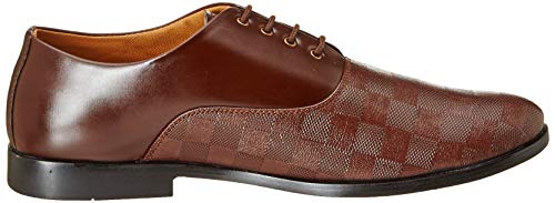 Image of Centrino Mens Formal Shoes|Elegant Lace Up Derby for Business & Casual Wear | Premium Craftsmanship for a Stylish & Sophisticated Look | Cushioned Insole for All-Day Comfort & Support (3401)