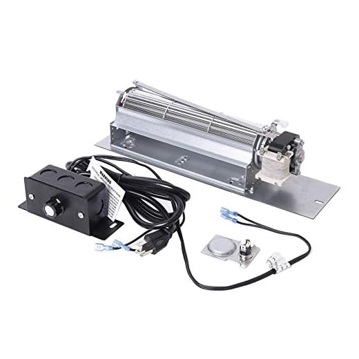 Criditpid FK24 Fireplace Blower Kit for Majestic, Monessen, Martin, Vermont Castings, Northern Flame, Temco, CFM, Rotom HB-RB65, Quiet FK24 Gas Fireplace Blower Fan Replacement.