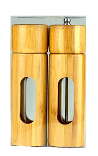 ZIA Collection Salz- und Pfeffer-Set aus Bambus (Salzstreuer und Pfeffermühle) Cover