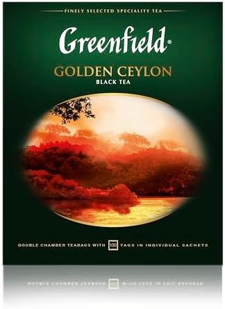 Greenfield Golden Ceylon Black Tea, 100 Tea Bags