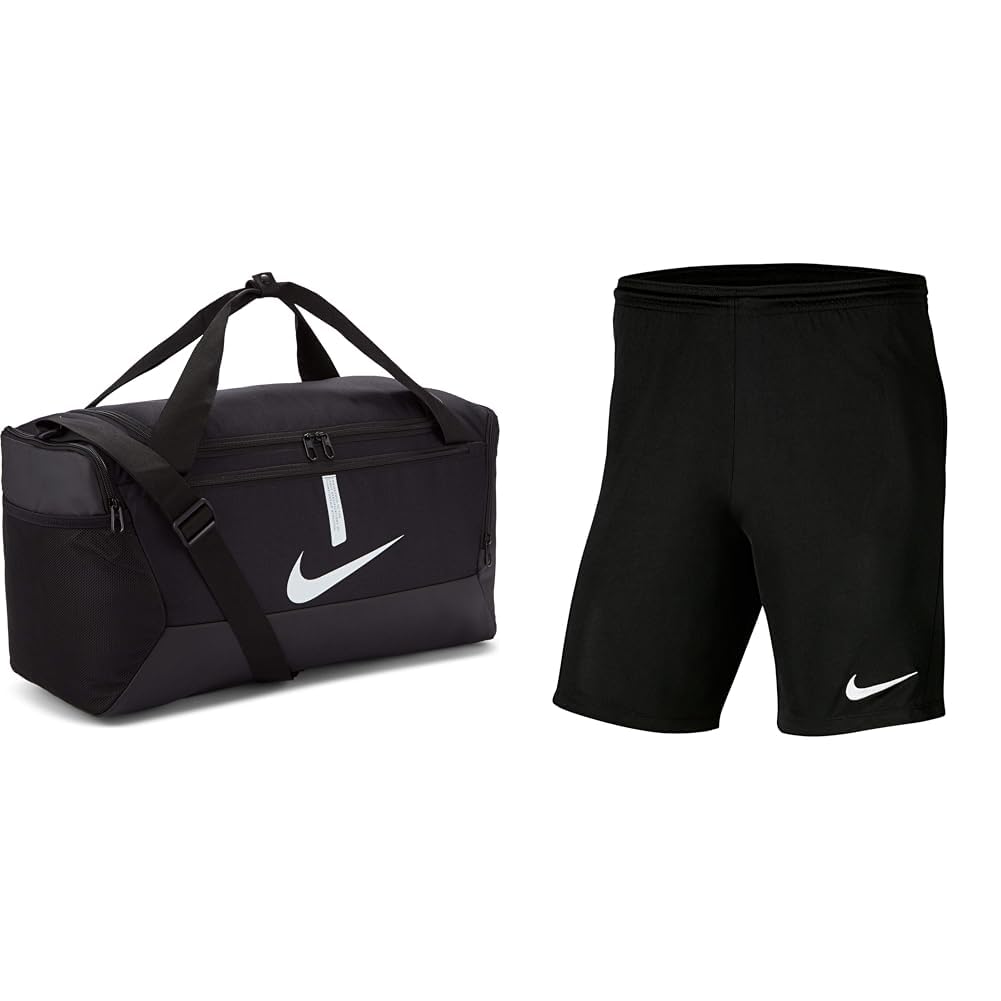 Nike Unisex-Adult Academy Team Sporttasche, Black/Black/White, MISC & Herren Shorts Dry Park III, Black/White, L, BV6855-010