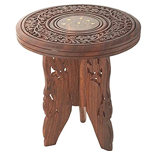SI Creation Handicrafts Sheesham Wooden Table End Coffee Table for Living Room