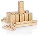 Produktbild com-four® 21-teiliges Kubb Spiel aus Holz als beliebtes Outdoor Spiel, Wikinger Spiel, Bauernkegeln, Wikingerkegeln