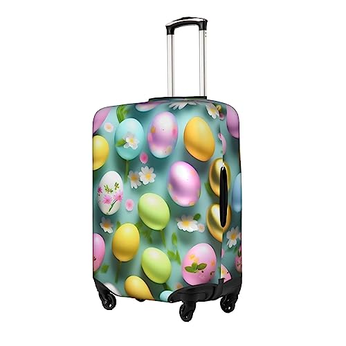 Happy Easter Holiday Print Luggage Cover For Suitcases, Travel Case Protector, Simple & Convenient Installation2