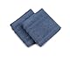 Gözze 2er Set Frottier Mailand, CO/CV (Bamboo),70%/30%, Seiftuch, 30x30cm, blau