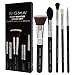 SIGMA Beauty Most Wanted Makeup Brush Set – Set of 5 Favorite Makeup Brushes for Foundation, Highlighter, Eyeshadow, Pencil Liner, and Blending (5 pcs)