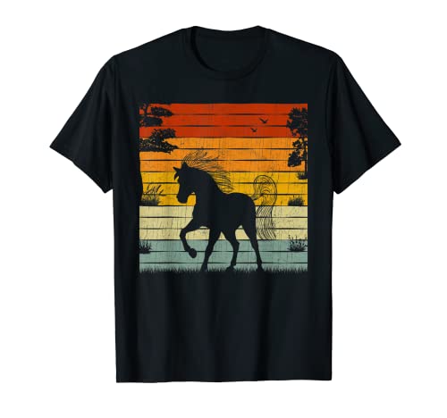 Horse Lover Men Women Retro Style Vintage Horse T-Shirt